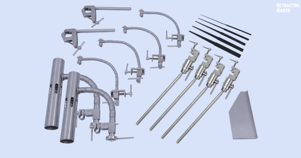 Alle Komponenten des Greenberg Retractor