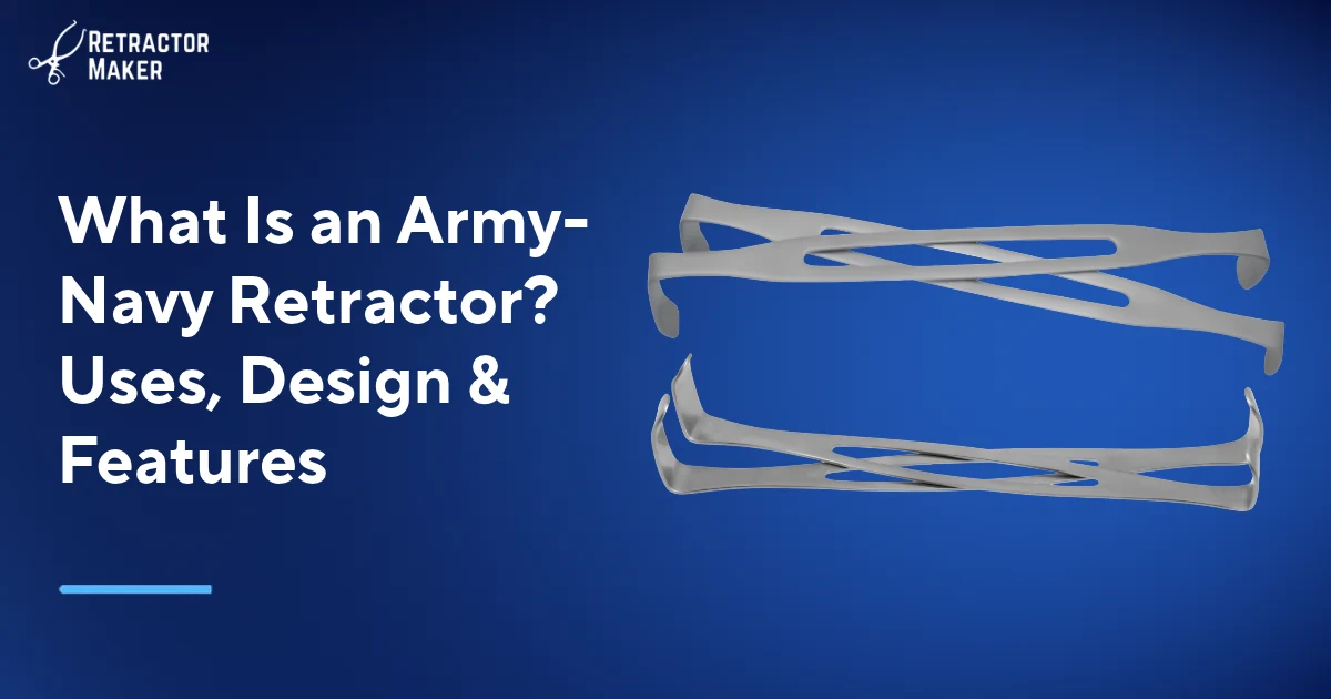 Army-Navy surgical retractor pair