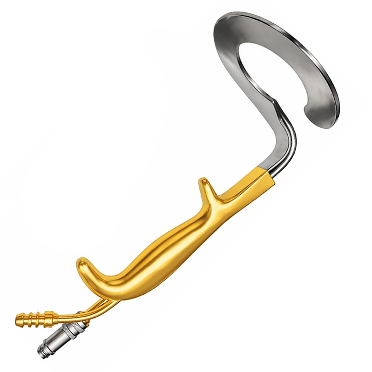 Ring Breast Retractor With Fiber Optic Illumination Ring Breast Retractor mit Kaltlichtbeleuchtung von Retractor Maker