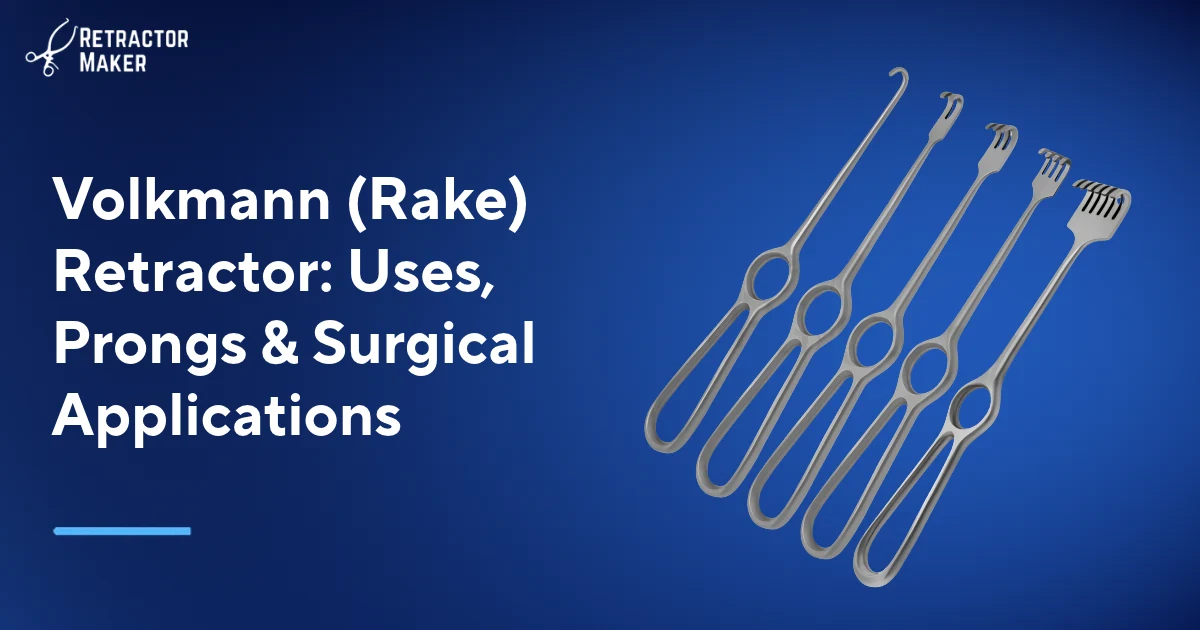 Volkmann rake surgical retractor