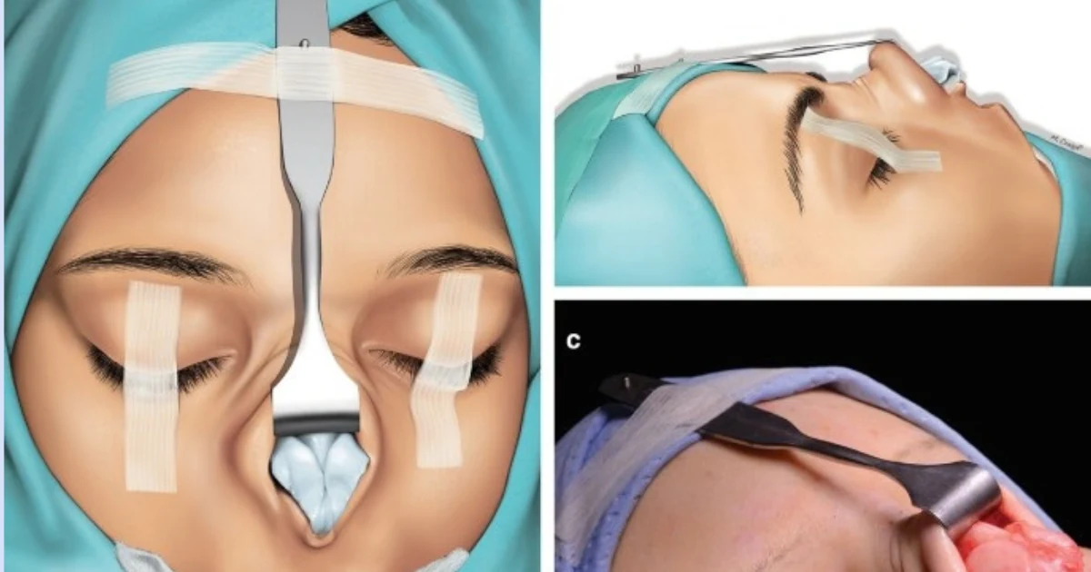 Gruber retractor during surgery.
