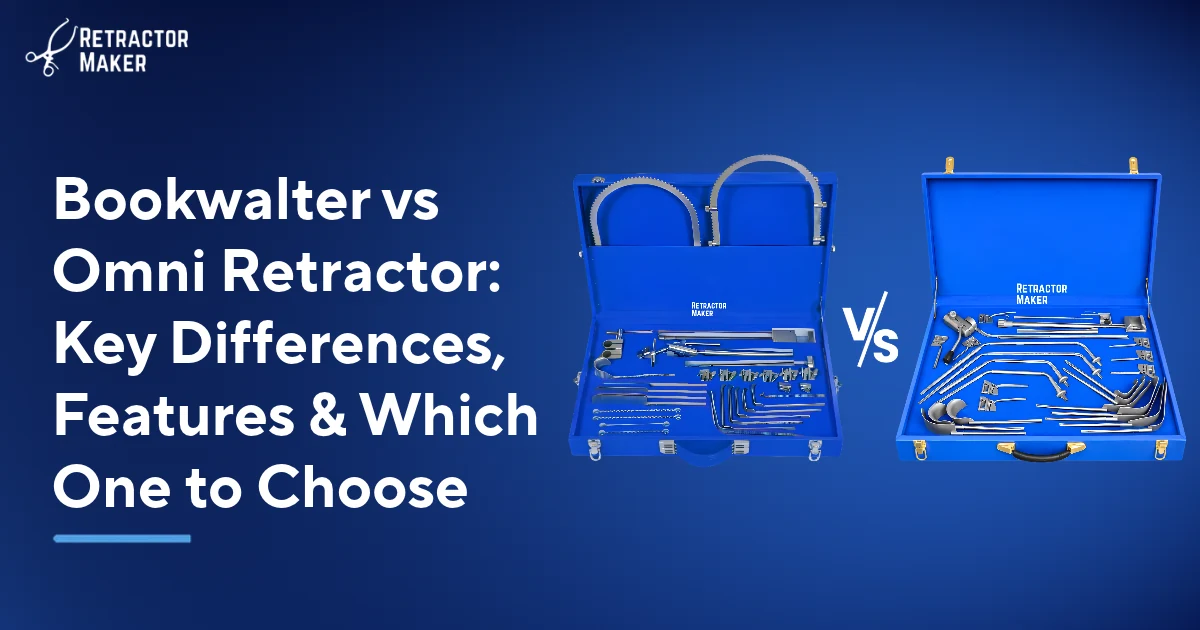 Bookwalter Retractor and Omni Retractor systems side by side