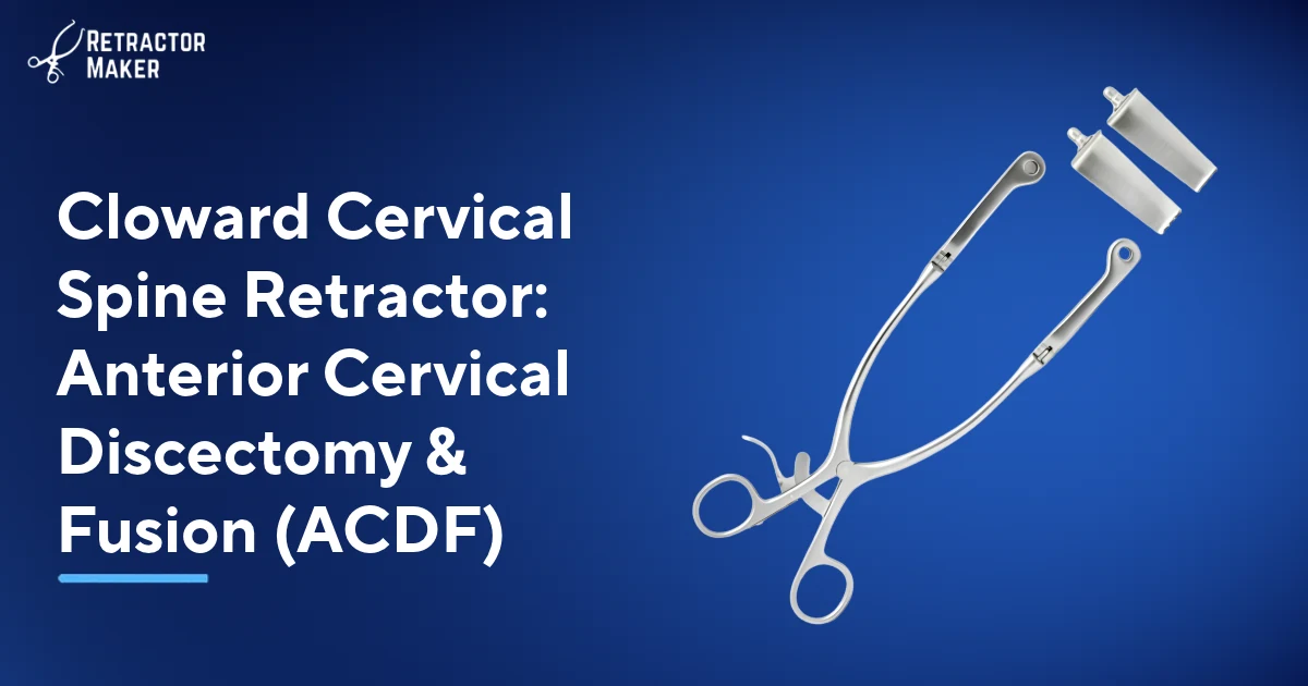 Cloward Cervical Spine Retractor Rahmen mit austauschbaren stumpfen und gezahnten Valven