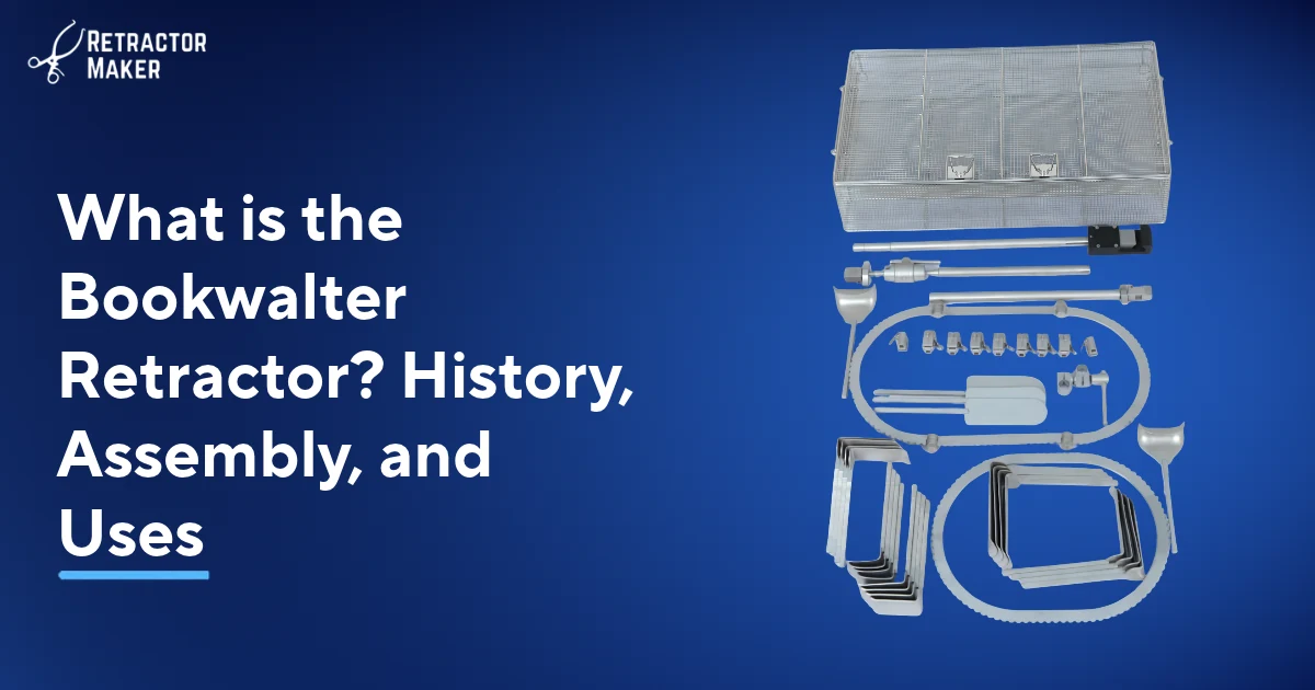 Complete Bookwalter Retractor set with ring and surgical blades