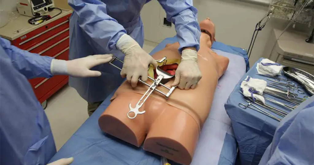Balfour Retractor During Surgery