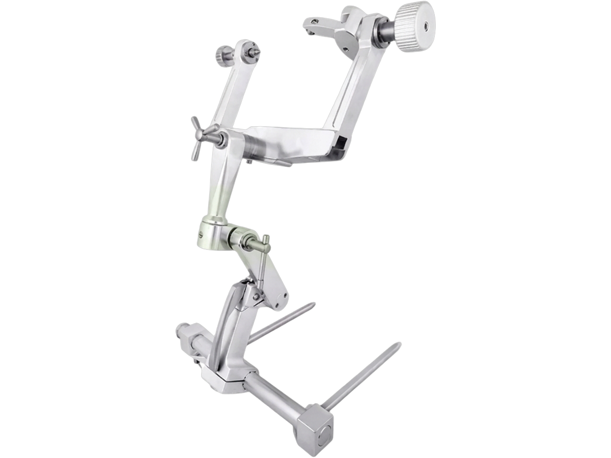 Mayfield style skull clamp head holder used for patient head fixation in neurosurgery